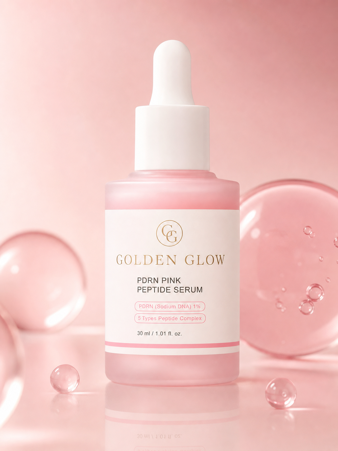 Golden Glows PDRN pink peptide serum