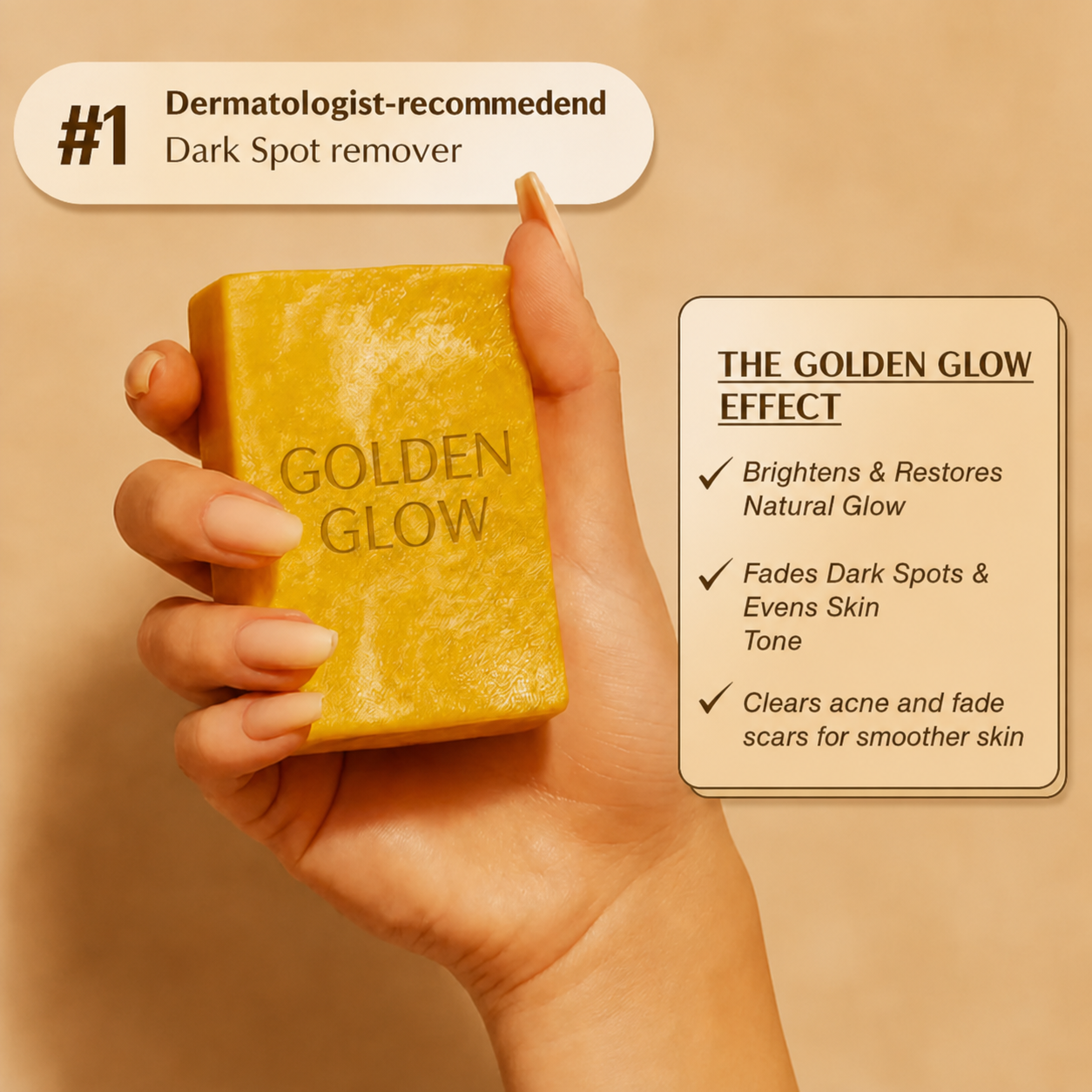 Turmeric + Kojic Acid Brightening Soap gallery image 1